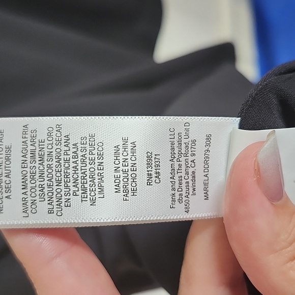 Dress the Population Mariela Dress Black Cutout Design Cocktail Date Night XL - Picture 10 of 11